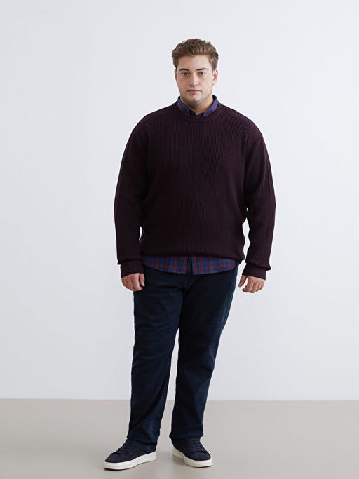 Bisiklet Yaka Erkek Triko Kazak