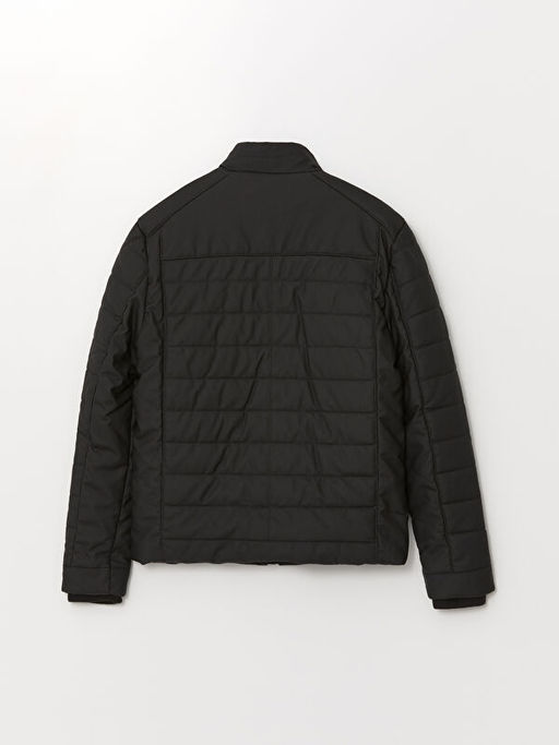 Dik Yaka Erkek ?ocuk Deri G?r?n?ml? Mont - Waikiki фото 2