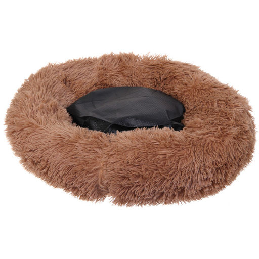 Лежанка для животных круглая "Место БРО", цвет мокко, d-60см (Лейбл)