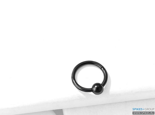 Сегментное кольцо кликер с несъемным шариком из стали/1*10 мм