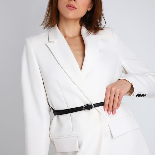 Ремень женский, ширина 1 см, пряжка металл, цвет чёрный - Simaland фото 3