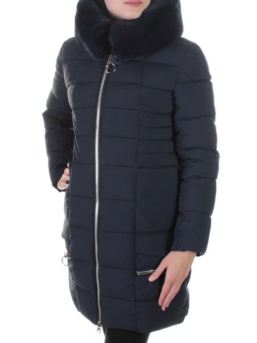 216 DK. BLUE Пальто женское зимнее Wisbeer