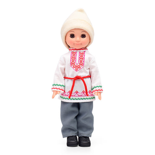 Кукла Мальчик в марийском костюме 30 см