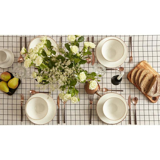 Скатерть «Доляна. Клетка», 145×200±3 см,100% п/э, рогожка 130 г/м