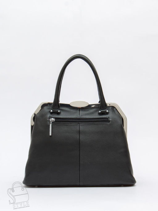 Сумка женская кожаная 9893Y black Polina&Eiterou