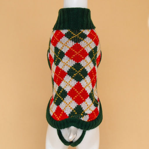 Свитер для животных Шахматы, XS (ДС 17, ОШ 17, ОГ 23-37 см) - Пижон фото 6