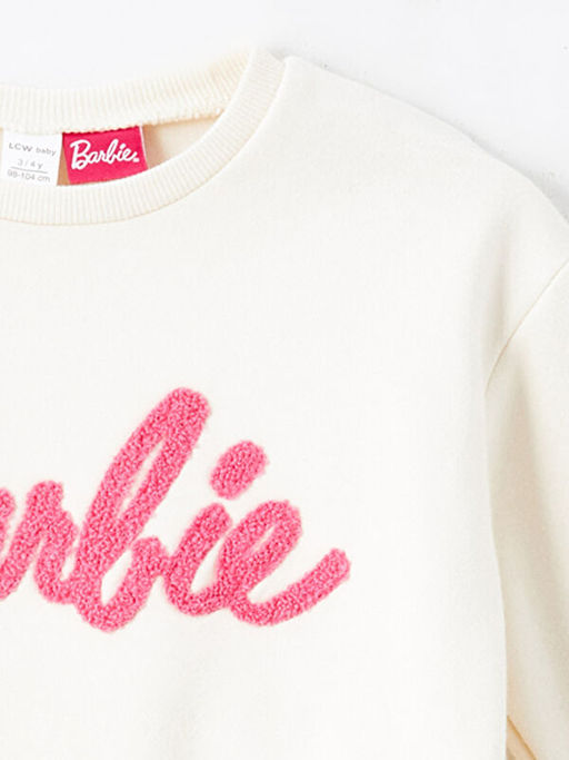 Bisiklet Yaka Barbie Bask?l? K?z Bebek Sweatshirt - Waikiki фото 2