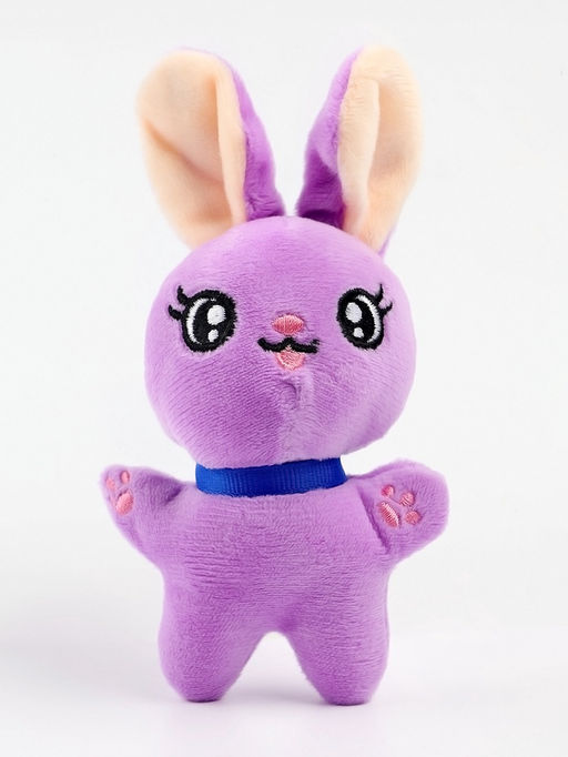 Мягкая игрушка Заяц, фиолетовая, 10?7?5 см