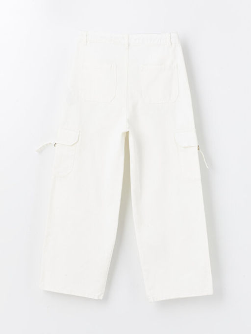Basic Gabardin K?z ?ocuk Kargo Pantolon - Waikiki фото 2