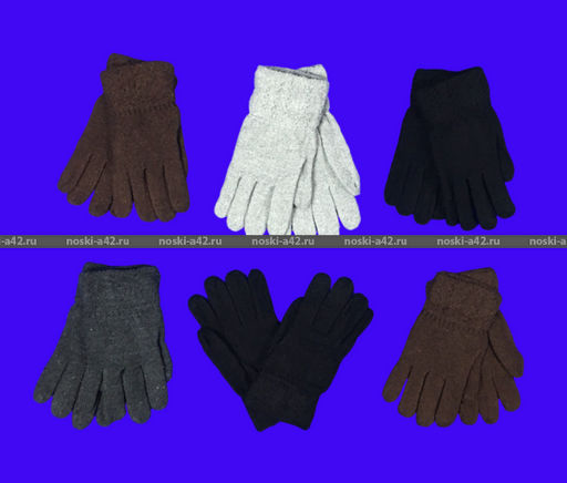 Цена за 12 шт. Перчатки женские зимние внутри с небольшим начесом арт. MS-2038 Длина перчатки 20-22 см - For you фото 2