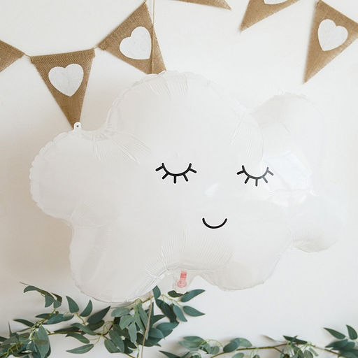 Цена за 2 шт. Воздушный шар фольгированный 22" «Облако»