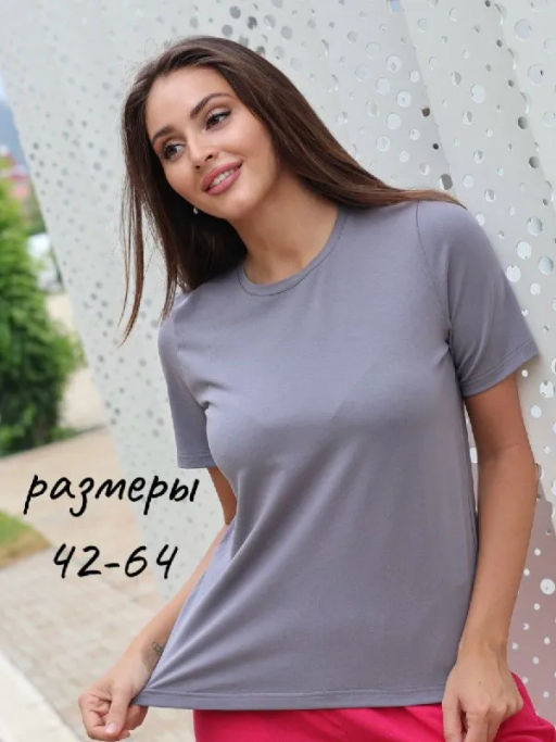Футболка базовая 715/серый - Ihomelux фото 7