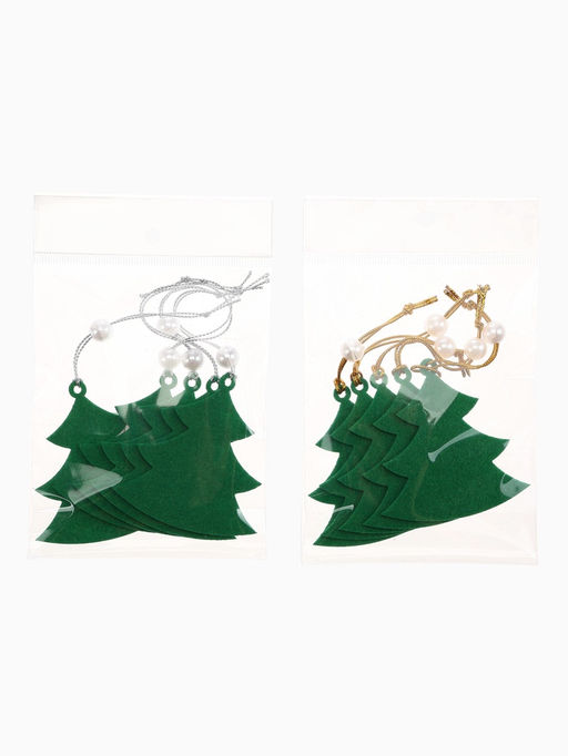 Цена за 2 шт. Набор ёлочных украшений Ёлочки 5 шт. - Simaland фото 5