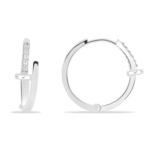 Серьги, куб.циркон., Гвоздь4