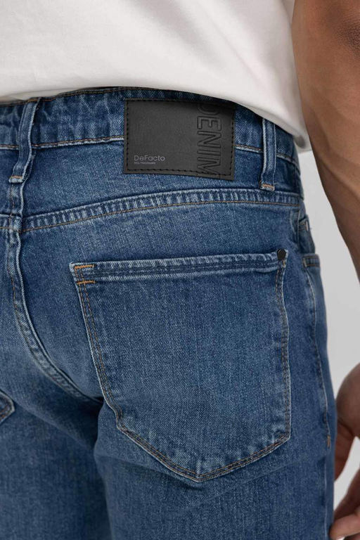 Pedro Slim Fit Джинсовые брюки узкого кроя с нормальной талией и узкими штанинами - Defacto фото 6