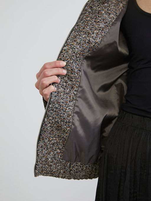 Dik Yaka Oversize Kad?n Ceket