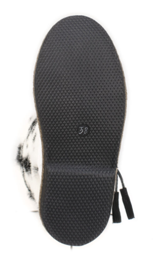 Унты женские на войлоке белые, бело-черный мех - Roshva фото 8