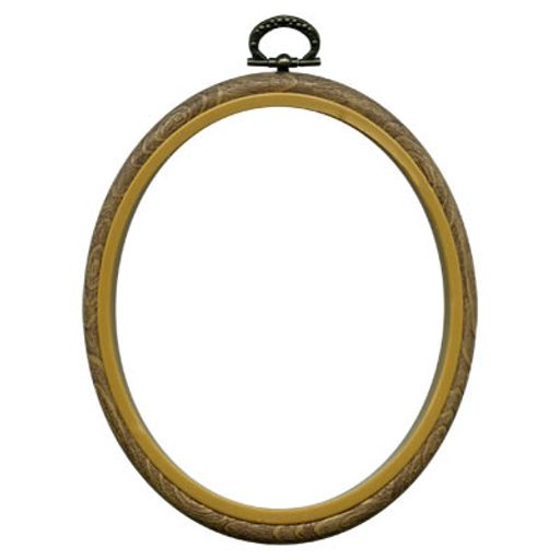 Gamma PHO-080 20 х 25 см ( 8х 10 ) пяльцы-рамка овальные пластик под дерево