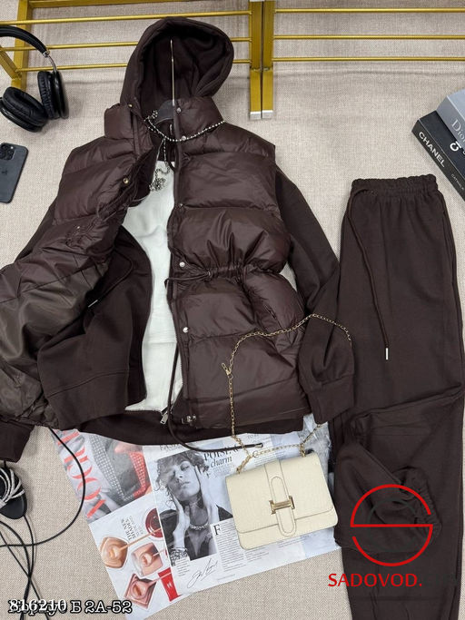 Костюм с жилеткой, худи и брюками - Bruno фото 4