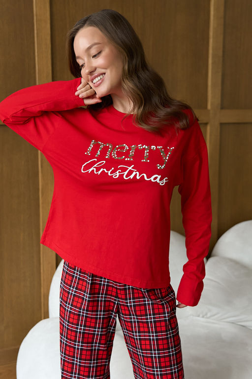 Пижама с брюками хлопковая TOMI