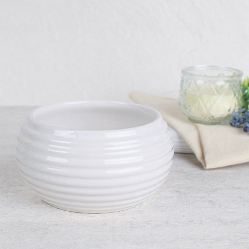 Кашпо 14,5х7 / 8000W /уп 6/48/белое - Галеонтрейд фото 5