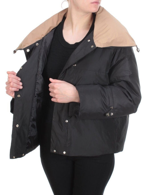 B2109 BLACK Куртка демисезонная женская R.LONYR (100 гр. синтепон)
