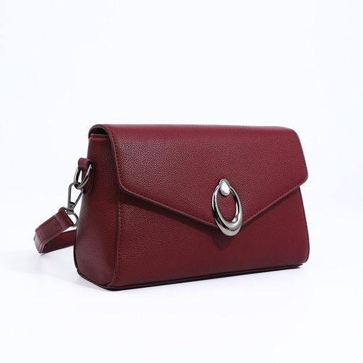 Сумка-мессенджер на молнии, цвет бордовый - Simaland фото 3
