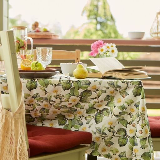 Скатерть Этель Camellia, 149?180 см, хлопок 100%, саржа 190 г/м?