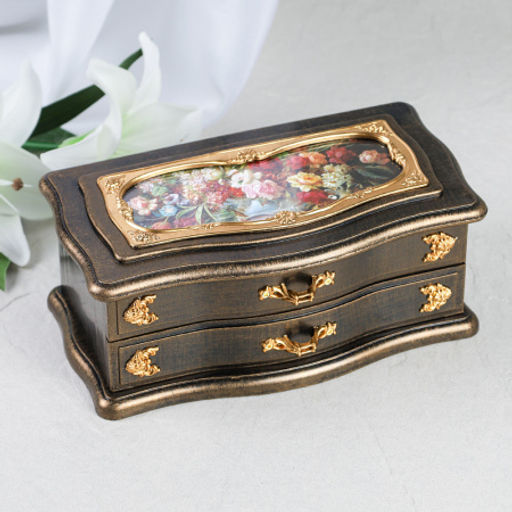 Шкатулка музыкальная 22х11х8 / 63313B /уп 24/пластик - Галеонтрейд фото 3