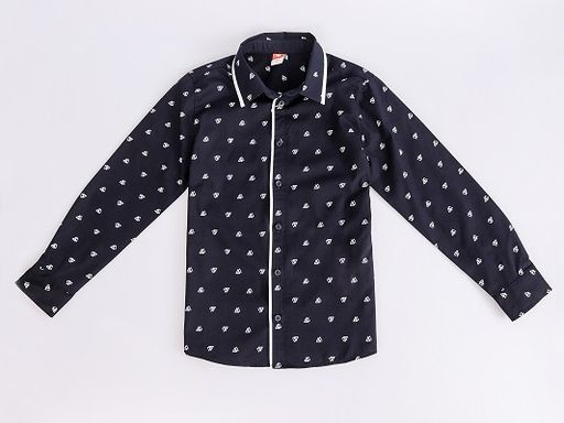 CRB wear/CWJB 63169-41 Рубашка для мальчика,темно-синий/Ex.Cherubino