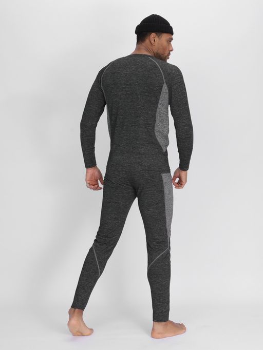Комплект мужского термобелья без начеса темно-серого цвета 2211TC - FUYOUKAI фото 4