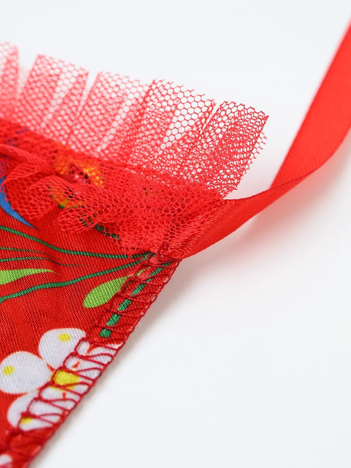 Карнавальный набор «Народная краса»: юбка р-р 40-48, воротник, повязка, цвет красный