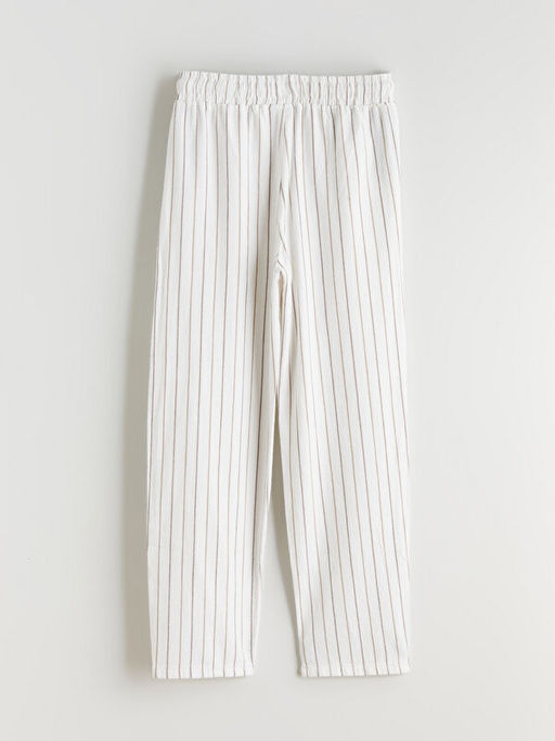 Beli Lastikli ?izgili Erkek ?ocuk Pantolon