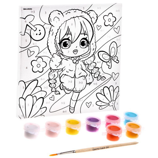 Картина по номерам Летнее счастье, 15 15 см - Школа талантов фото 3