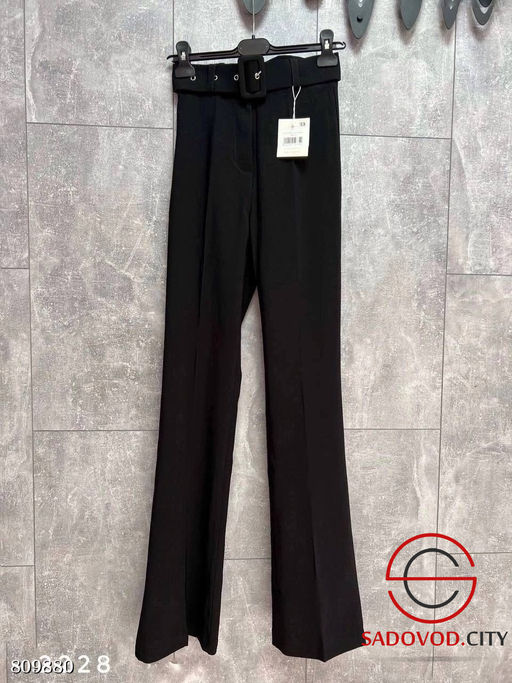 брюки женские клеш с ремнем