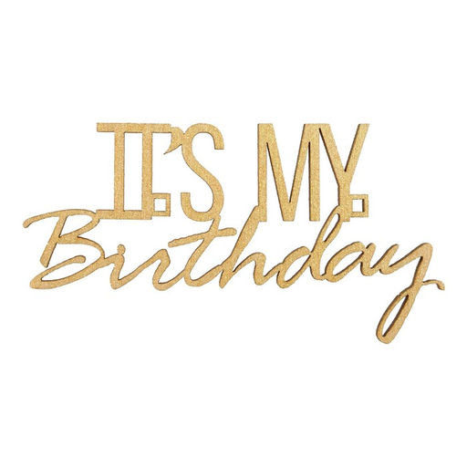 Цена за 5 шт. Топпер It&apos;s my birthday,деревянный, 100*52 - Страна карнавалия фото 2