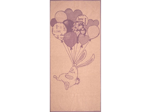 6с102.411ж1 На воздушном шаре (орхидея1) Полотенце махровое 67х150см