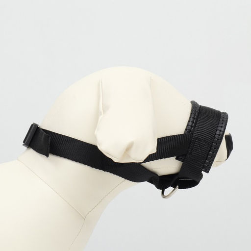 Недоуздок-намордник для собак с подкладом, размер S, ОM 12-24 см, ОШ 11-18 см, черный - Пижон фото 4