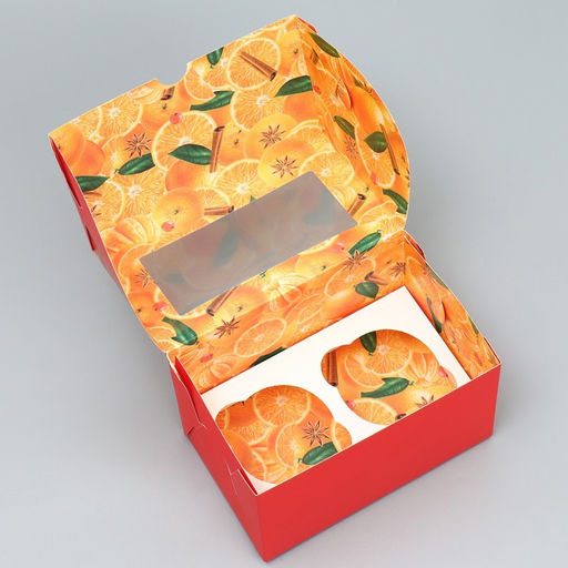 Цена за 5 шт. Коробка складная с двусторонним нанесением «Сладкого Нового года» 16×10×10 см