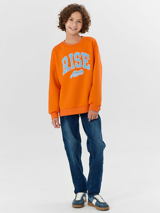 Свитшот для мальчиков оранжевый - Mark formelle фото 3