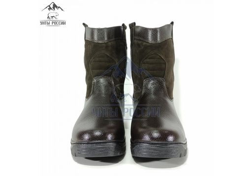 Мини-монголки мужские темно-коричневые, литая подошва, - Мирунт фото 9