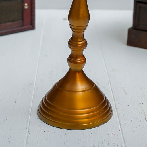 Подсвечник «Античность», на 1 свечу, 9×9×23 см, алюминий