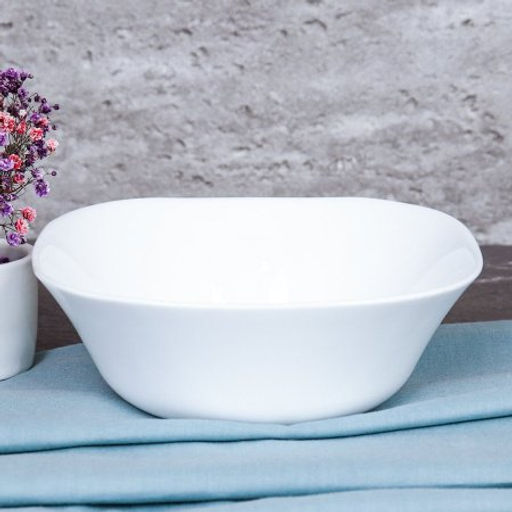 Набор суповых квадратных тарелок 4 штуки 500 мл 165 мм тарелка глубокая белый / FSW-65XN (WHITE) /уп 15/704204 / С / - Галеонтрейд фото 2