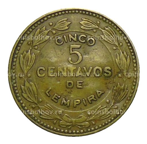 5 сентаво 1975 года Гондурас