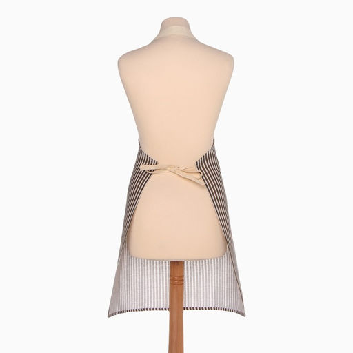 Фартук Доляна с карманом, коричневый, 70×65±4 см, 100% хлопок, рогожка