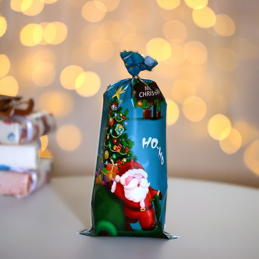 Цена за 50 шт. Пакет подарочный новогодний, для сладких подарков Новогодний МИКС №2 13?27 см1 см - UPAK LAND фото 4