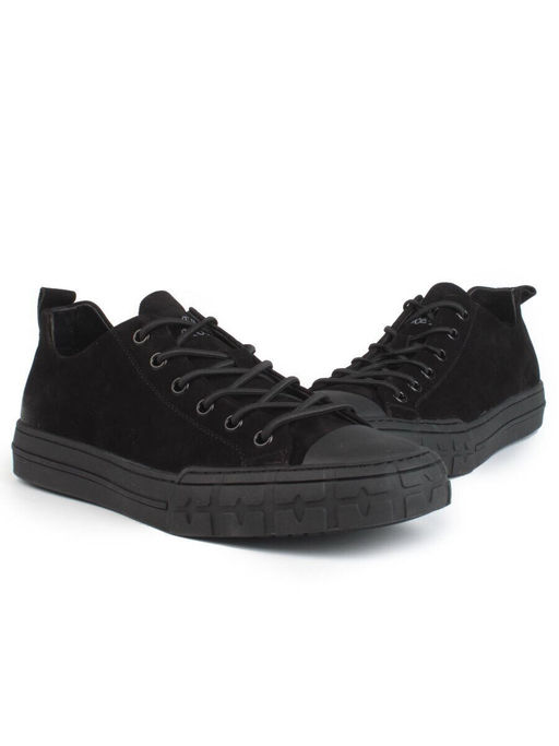 03-N72699-1 BLACK Полуботинки спортивные мужские (натуральная замша)