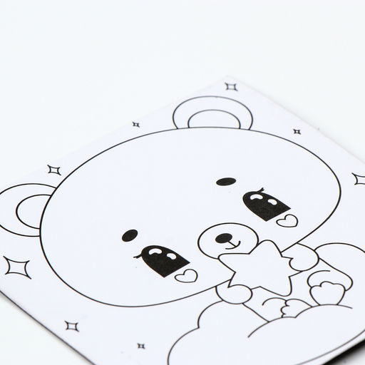 Цена за 2 шт. Магнит-раскраска «Мишка», 10 х 10 см