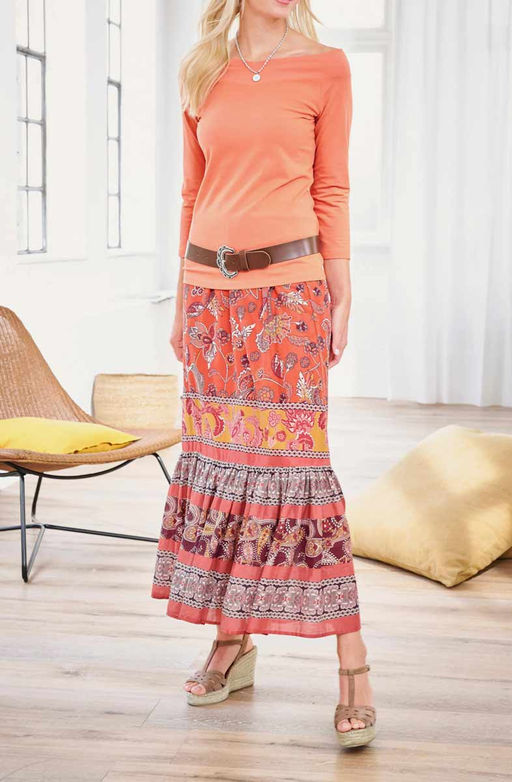 Блузка, папайя - Linea tesini фото 4