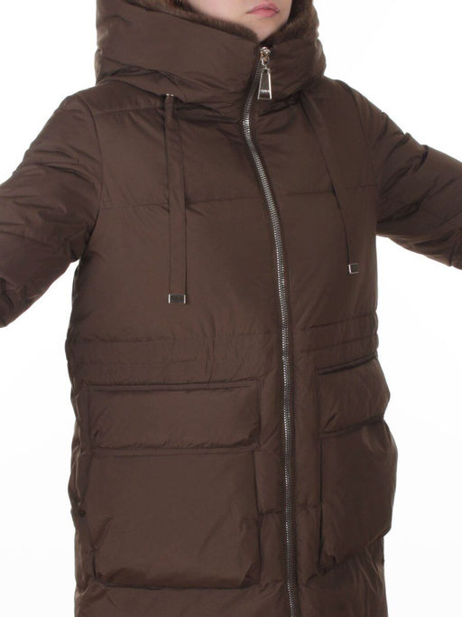 8379 BROWN Куртка зимняя женская (200 гр. холлофайбер)